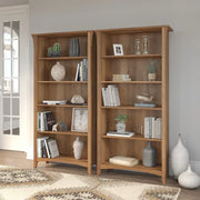 Librero alto de 5 estantes Salinas (juego de 2) de Bush Furniture
