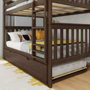 Litera matrimonial sobre matrimonial Max & Lily con cama nido