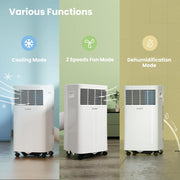 Aire acondicionado portátil Comfee Easy Cool 2.0, 7000 BTU 2,0kW, refrigeración, ventilación y deshumidificación, tamaño de habitación hasta 68m³ (25㎡), control por APP/Alexa/Google Home/IFTTT, aire acondicionado móvil con manguera de escape