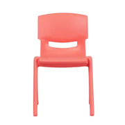 Paquete de 10 sillas escolares apilables de plástico de Flash Furniture con altura de asiento de 13.25 pulgadas
