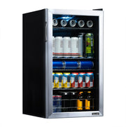 Refrigerador de bebidas independiente Newair® de acero inoxidable de 126 latas, 18,9" – 2026