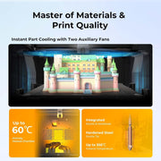 Impresora 3D Creality K2 Plus Combo con sistema de filamento inteligente CFS, doble cámara con IA, impresión de alta velocidad a 600 mm/s, área de impresión de 350 x 350 x 350 mm