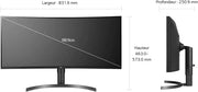 Monitor PC LG UltraWide™ 35WN75CP-B de 35" - Panel VA con resolución UWQHD (3440x1440), 5ms GtG 100Hz, HDR 10, sRGB 99%, AMD FreeSync, inclinable, ajustable en altura, USB-C (94W), altavoces
