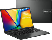 Portátil Asus Vivobook Go 15 E1504TA-BQ200WS de 15,6 pulgadas FHD (procesador Intel N100 3,4 GHz, 4 GB DDR4, 128 GB UFS 2.1, Intel UHD Graphics, Windows 11 Home S) – Teclado AZERTY – 1 año de Office 365 incluido
