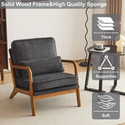 Sillón decorativo tapizado de estilo moderno de mediados de siglo