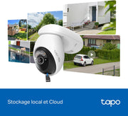 Kit de cámara de vigilancia para exteriores Tapo C660 con panel solar 4K 8MP, visión 360°, visión nocturna a color Starlight, batería de 10 000 mAh, detección por IA, IP66, alarma rápida y antirrobo