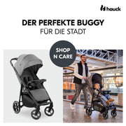 Silla de paseo hauck con bandeja para aperitivos y portavasos, Shop N Care Grey