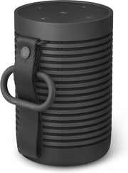 Bang & Olufsen Beosound Explore – Altavoz Bluetooth inalámbrico portátil para exteriores, hogar y viajes, 27 horas de autonomía, resistente al agua, sonido 360° + cable de carga USB-C – Negro antracita