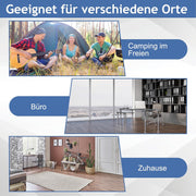 Cama plegable GOPLUS 80x190 cm, cama supletoria con colchón, estructura de acero, cama individual para adultos para dormitorio y oficina (beige)