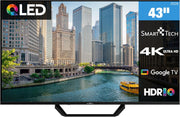 Smart Tech QLED 43QG06V2 Televisor Google TV HDR con resolución 4K UHD, Bluetooth y triple sintonizador, Smart TV 43QG06V2 (2026)