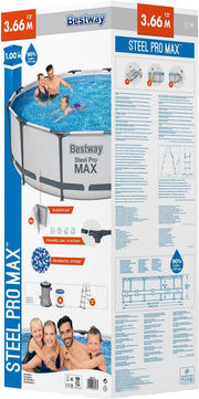 Kit de piscina elevada Bestway Steel Pro Max 3,66 x 1,00 m