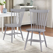 Sillas de comedor de madera maciza con respaldo de barrotes Simple Living Venice (juego de 2)