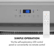 KLARSTEIN Grandbreeze Pro 14K – Aire acondicionado portátil, deshumidificador, ventilador, 3 velocidades, 14000 BTU/1,65 kW, habitación: 42 a 68 m², flujo: 460 m³/h, eficiencia energética A – Blanco
