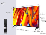 TCL 40V5C – TV QLED Direct LED Smart Full HD 40" con Android TV y HDR - Compatible con Google Cast y Google Home, diseño delgado