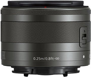 Canon EF-M 15-45 mm f/3.5-6.3 IS STM (certificado reacondicionado), base, negro