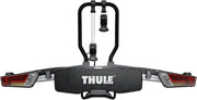 Portabicicletas Thule EasyFold XT, Portabicicletas de bola de remolque Negro/Aluminio 2 Bicicletas