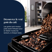 De'Longhi Magnifica Start - Máquina de café automática Perfetto con espumador de leche automático LatteCrema, 4 bebidas programadas, controles táctiles, negro (ECAM220.91.B)