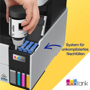 Impresora multifunción de depósito de tinta EcoTank ET-5150 A4 WLAN Ethernet impresión dúplex 4800 x 1200 ppp 250 hojas alimentador automático de documentos de 35 hojas