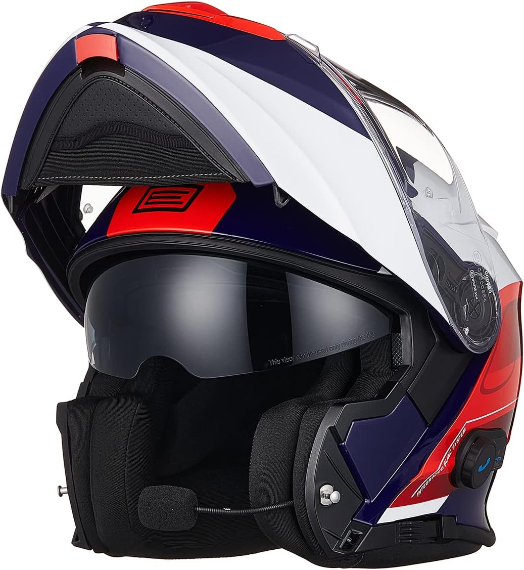 Casco de moto Bluetooth ORIGINE, casco modular integral con doble visera, homologado ECE 22-06