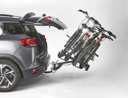 Portabicicletas para 4 bicicletas sobre enganche, abatible Premium Mottez, acero