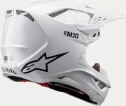 Casco de Motocross Alpinestars Supertech S-M10 Solid 2024 (Blanco, L (59/60))