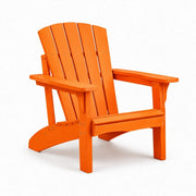 Silla Adirondack de madera naranja