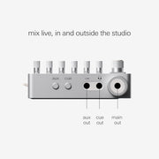 Teenage Engineering TX-6, mesa de mezclas estéreo profesional de 6 canales (interfaz de audio multifuncional, 6 entradas estéreo, 3 salidas estéreo (main/cue/aux), minimezclador)