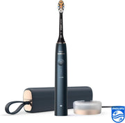 Philips Sonicare DiamondClean Prestige 9900 – Cepillo de dientes eléctrico con SenseIQ, cabezal A3 Premium All-in-One y estuche de carga en azul medianoche (modelo HX9992/12)