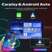 Autorradio Android 13 de 9" con navegación, 2 GB + 32 GB, para Ford Fiesta MK6 2008-2016, compatible con CarPlay inalámbrico y Android Auto, WiFi, Bluetooth 4.0, GPS, DSP, USB