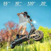 Patinete eléctrico Kukirin G2, 55 km de autonomía, patinete eléctrico de 10"