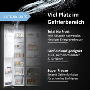 Frigorífico americano Haier HSW79F18DIPT I Frigorífico Side by Side con dispensador de hielo, Total No Frost, Wi-Fi y App I 177,5 x 90,5 x 72,6 cm I 601 L de capacidad útil y conexión a toma de agua