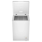 Congelador horizontal CHiQ 99 L, congelación rápida, LED, 54,5x47,6x83,5 cm, 39 dB, 4 estrellas, menos 24°C, blanco, clase energética E