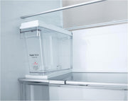 Frigorífico Side by Side LG GSGV81PYLL, Clase E, 635 L, Instaview, frigorífico con congelador, dispensador de hielo, hielo picado y agua, Total NoFrost, compresor Smart Inverter, Wi-Fi