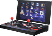 Consola de juegos arcade portátil 26800 en 1, pantalla HD de 17.5 pulgadas, para dos jugadores, 3D Box DX, máquina de videojuegos retro con funciones de buscar/ocultar/guardar/cargar/pausar juegos