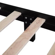 Base de cama de madera tamaño Queen Whisen, base de plataforma con soporte de listones de madera