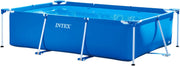 Intex 28271Np Piscina Desmontable Small Frame, 260 X 160 X 65 Cm, 2.282 Litros + 28038 Cobertor para Piscina Rectangular Prisma/Small Frame 300 X 200 Cm