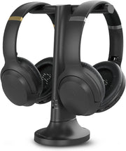 Avantree Duet - Auriculares inalámbricos dobles para televisión, sonido claro y volumen amplificado para personas mayores, instalación Plug & Play sencilla, con transmisor RF de 2,4 GHz y estación de carga