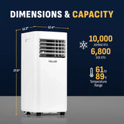 Aire acondicionado portátil compacto Newair® 2025 – 10 000 BTU