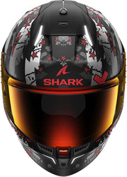 SHARK, Casco de moto integral SKWAL i3 Hellcat Negro/Rojo, S