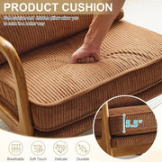 Sillón decorativo tapizado de estilo moderno de mediados de siglo