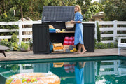 Cobertizo horizontal para cubos de basura KETER SIO Nova - 880 litros - Negro