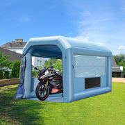 VEVOR Cabina de Pintura Inflable 4x3x2,75 m, Tienda de Pintura Inflable para Automóviles con Sopladores Potentes de 750 W y Sistema de Filtración, Estación de Trabajo para Aplicación de Pintura, Taller y Garaje