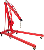 Elevador Hidráulico de Motor Plegable de 2 Toneladas Dragway Tools, Grúa de Taller Cherry Picker con 6 Ruedas Giratorias (Modelo 2026)