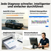 Dispositivo de diagnóstico OBD2 universal Topdon ArtiDiag600 Pro con 9 funciones de servicio