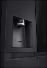 Frigorífico Side by Side LG GSGV81PYLL, Clase E, 635 L, Instaview, frigorífico con congelador, dispensador de hielo, hielo picado y agua, Total NoFrost, compresor Smart Inverter, Wi-Fi