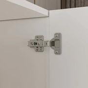 Armario moderno independiente de madera maciza con estantes de almacenamiento