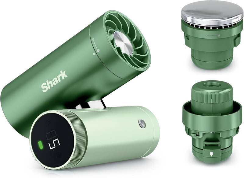 Ventilador de alta velocidad 3 en 1 Shark ChillPIll, niebla ultrafina y sistema InstaChill, incluye 3 accesorios de refrigeración, diseño sencillo, Matcha FA022UKGN