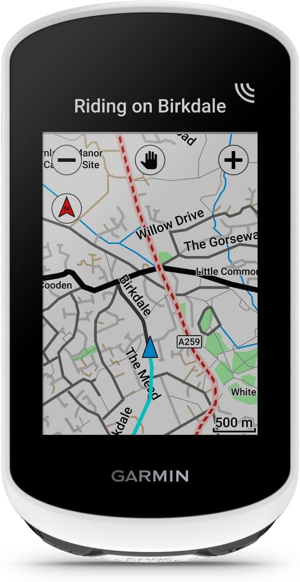 Garmin Edge Explore 2, ciclocomputador de 3 pulgadas con GPS intuitivo, funciones de VO2, récords personales, unisex para adultos, blanco, talla única