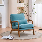 Sillón decorativo tapizado de estilo moderno de mediados de siglo