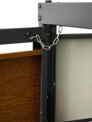 OBOX OAK - Cobertizo para 4 cubos de basura con tapa abatible de 240L